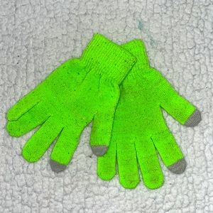 Lime Green Gloves